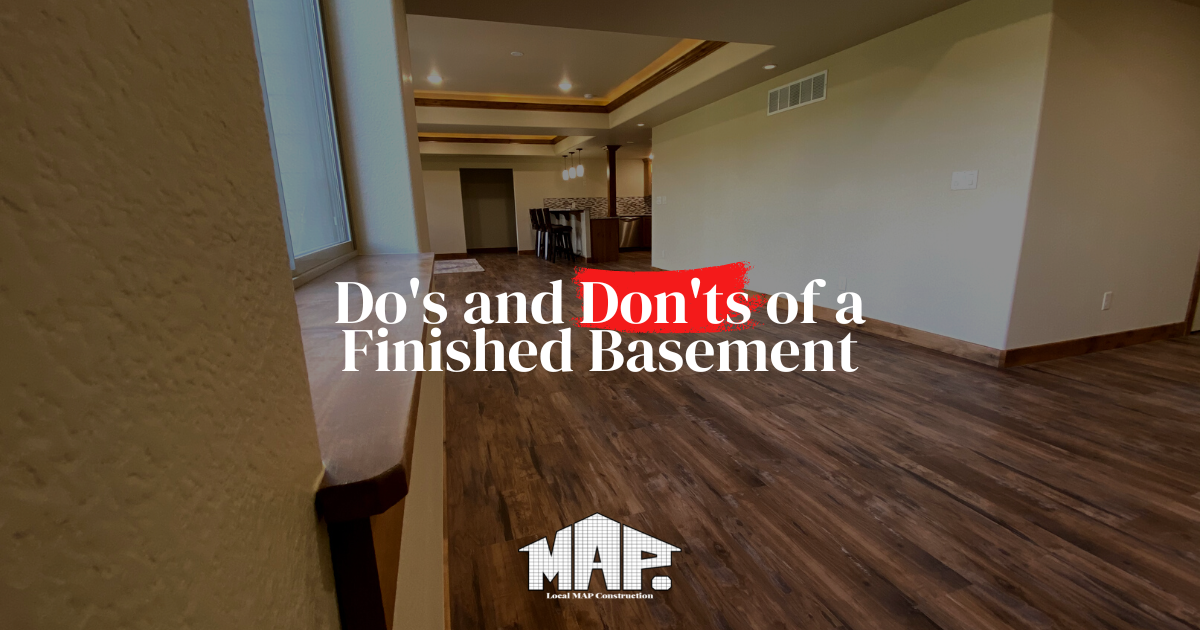 do's and don'ts of a finished basement